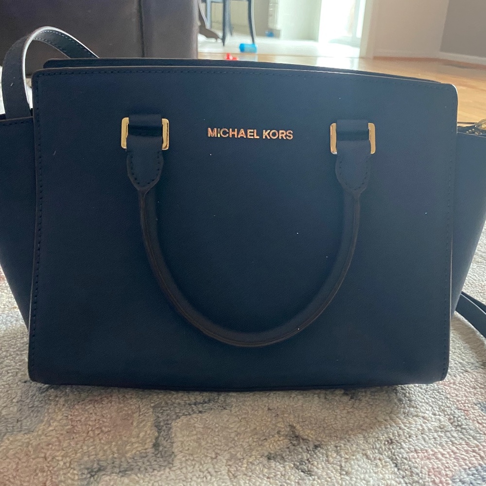 Michael Kors handbag with detachable crossbody strap